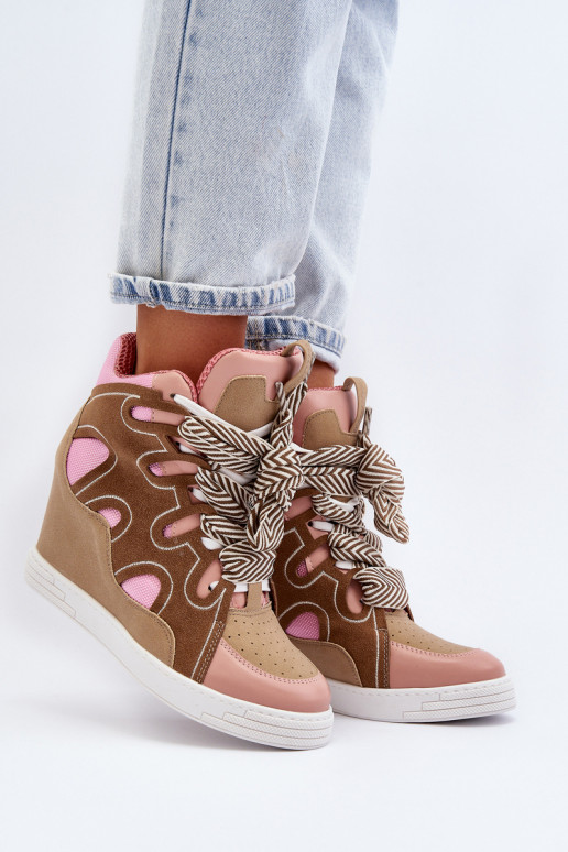 Sneakers tüüpi jalanõud Tumeroosad värvi Leoppa Sneakers tüüpi jalanõud Tumeroosad värvi Leoppa