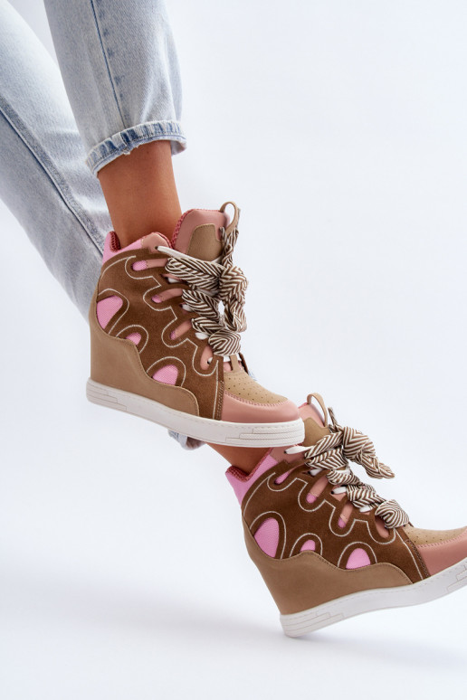 Sneakers tüüpi jalanõud Tumeroosad värvi Leoppa Sneakers tüüpi jalanõud Tumeroosad värvi Leoppa