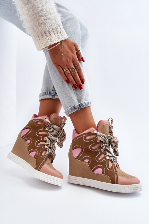 Sneakers tüüpi jalanõud Tumeroosad värvi Leoppa Sneakers tüüpi jalanõud Tumeroosad värvi Leoppa