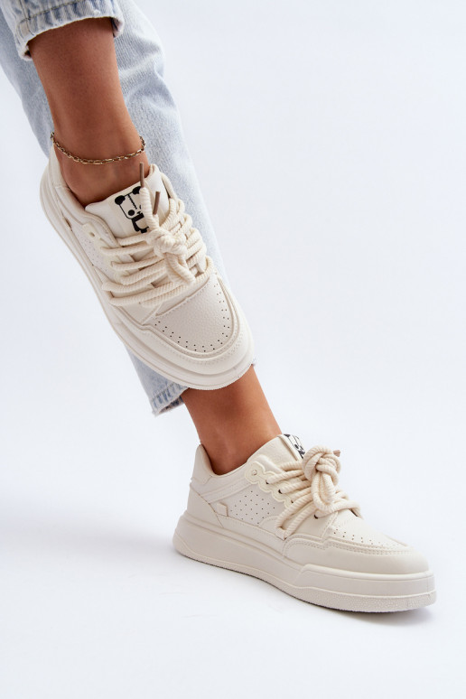 Sneakers tüüpi jalanõud Eko beeži värvi Avanalis Sneakers tüüpi jalanõud Eko beeži värvi Avanalis