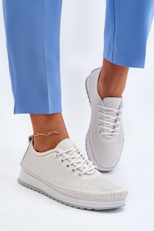 Sportliku stiiliga jalanõud naiste saapad valget värvi Lalnai Sportliku stiiliga jalanõud naiste saapad valget värvi Lalnai