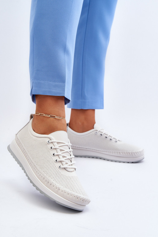 Sportliku stiiliga jalanõud naiste saapad valget värvi Lalnai Sportliku stiiliga jalanõud naiste saapad valget värvi Lalnai