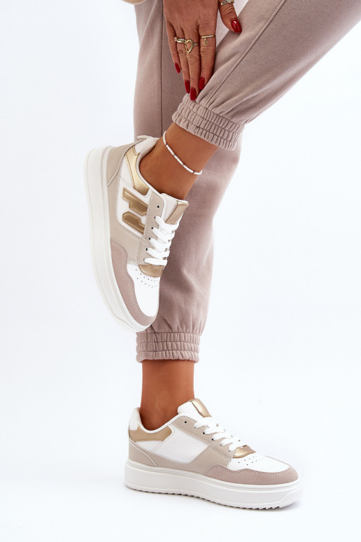 Sneakers tüüpi jalanõud beeži värvi Regines Sneakers tüüpi jalanõud beeži värvi Regines