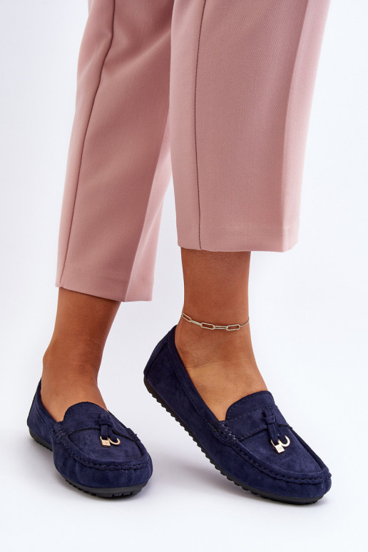 seemisnakhsed Klassikalise mudeli Mokassiinid tumesinist värvi Ontala