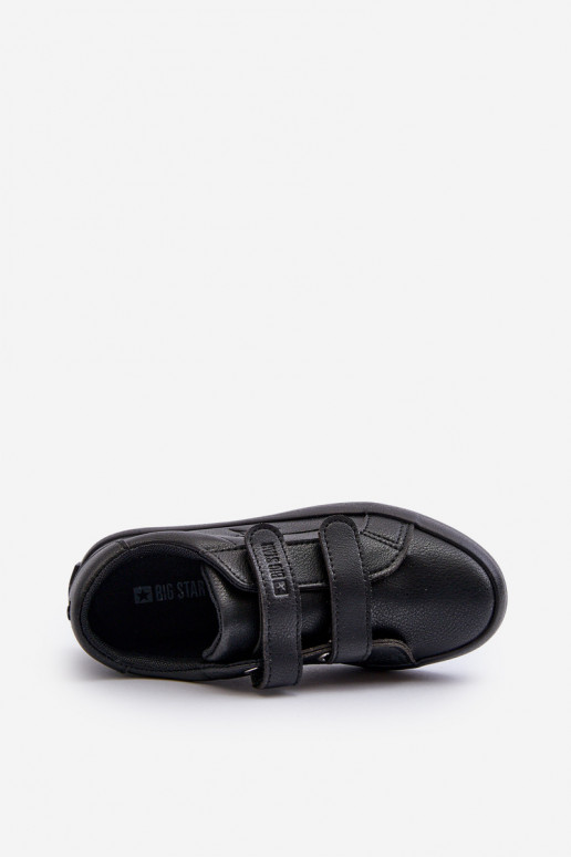 Laste vabaajajalatsid krõpsudega kinnitatav Big Star NN374006 mustad Laste vabaajajalatsid krõpsudega kinnitatav Big Star NN374006 mustad