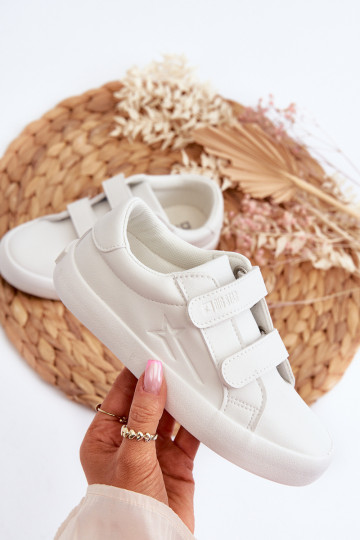 Laste vabaajajalatsid krõpsudega kinnitatav Big Star NN374007 valget värvi 2