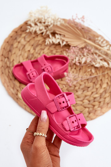 Sussid Laste jalanõud neetide ja pandlaga BIG STAR NN374540 tumeroosad värvi 2