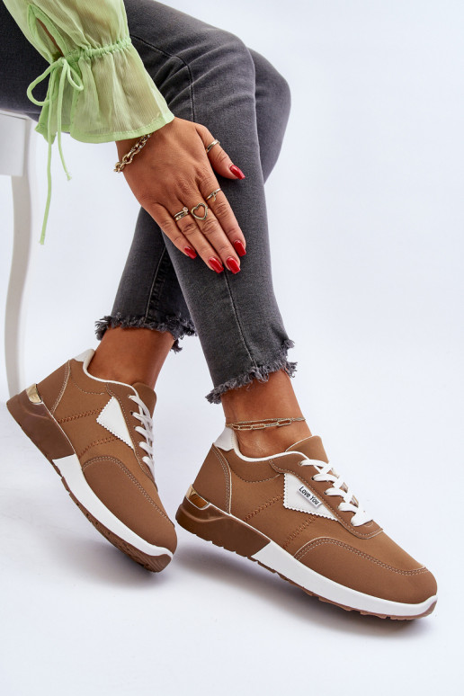 spordijalatsid Sneakers tüüpi jalanõud pruunid värvi Vovella