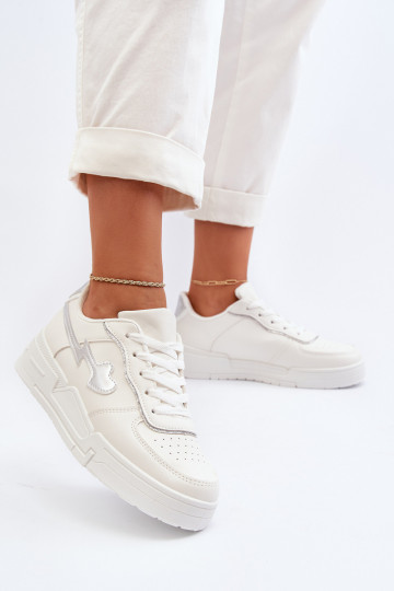 Sneakers tüüpi jalanõud platvormiga valget värvi Zeparine 2