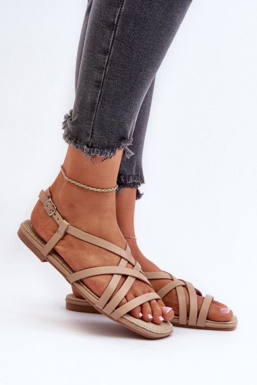 Madalad sandaalid Big Star NN274012 beeži värvi