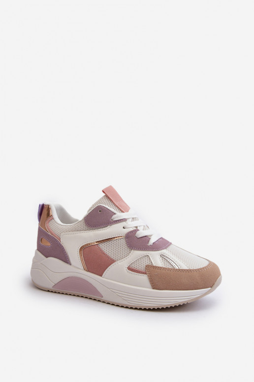 Sneakers tüüpi jalanõud platvormiga Violetne värv Lenivia