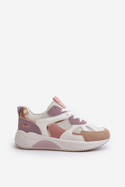 Sneakers tüüpi jalanõud platvormiga Violetne värv Lenivia