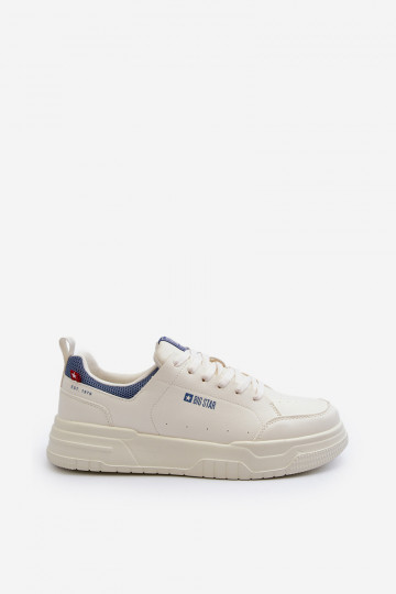 Sneakers tüüpi jalanõud Memory Foam System Big Star NN174150 Elevandiluu värvi 2