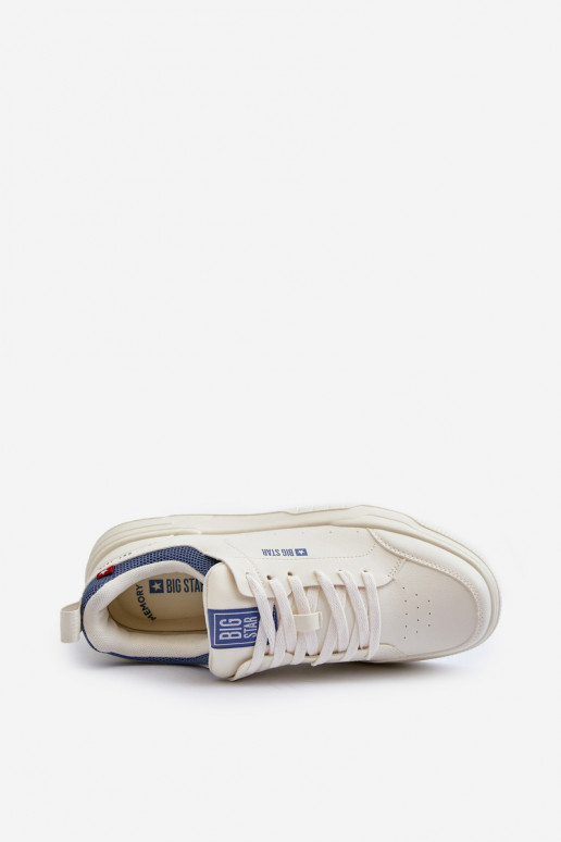 Sneakers tüüpi jalanõud Memory Foam System Big Star NN174150 Elevandiluu värvi Sneakers tüüpi jalanõud Memory Foam System Big Star NN174150 Elevandiluu värvi
