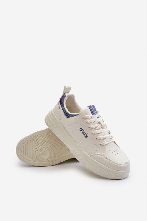 Sneakers tüüpi jalanõud Memory Foam System Big Star NN174150 Elevandiluu värvi Sneakers tüüpi jalanõud Memory Foam System Big Star NN174150 Elevandiluu värvi
