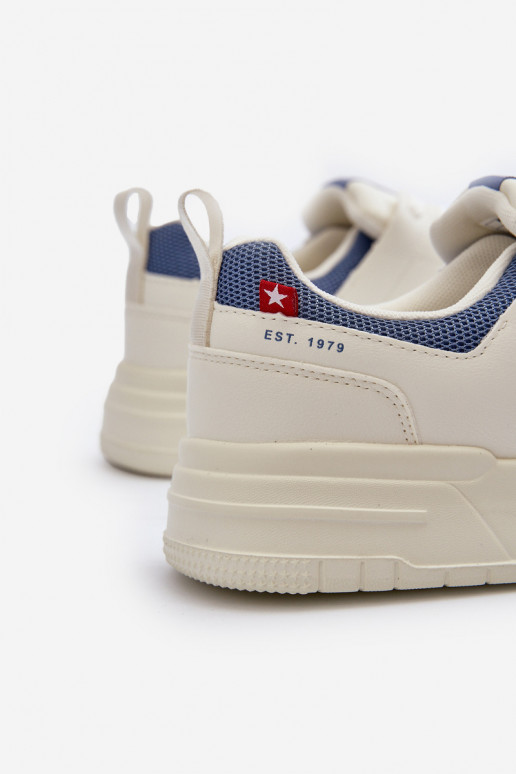 Sneakers tüüpi jalanõud Memory Foam System Big Star NN174150 Elevandiluu värvi Sneakers tüüpi jalanõud Memory Foam System Big Star NN174150 Elevandiluu värvi