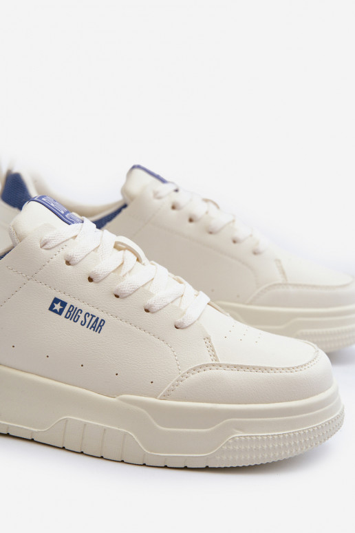 Sneakers tüüpi jalanõud Memory Foam System Big Star NN174150 Elevandiluu värvi Sneakers tüüpi jalanõud Memory Foam System Big Star NN174150 Elevandiluu värvi