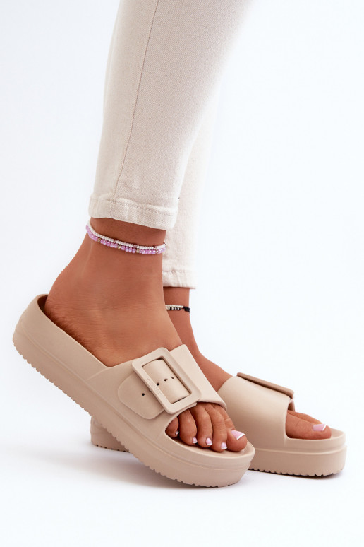 Kerged sussid platvormiga neetide ja pandlaga Big Star NN274A666 beeži värvi