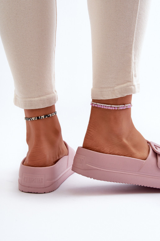 Kerged sussid platvormiga neetide ja pandlaga Big Star NN274A663 Tumeroosad värvi