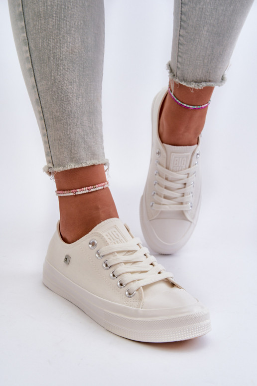 Klassikalise mudeli naiste saapad Big Star NN274285 valget värvi