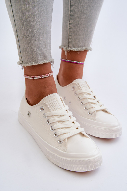 Klassikalise mudeli naiste saapad Big Star NN274285 valget värvi