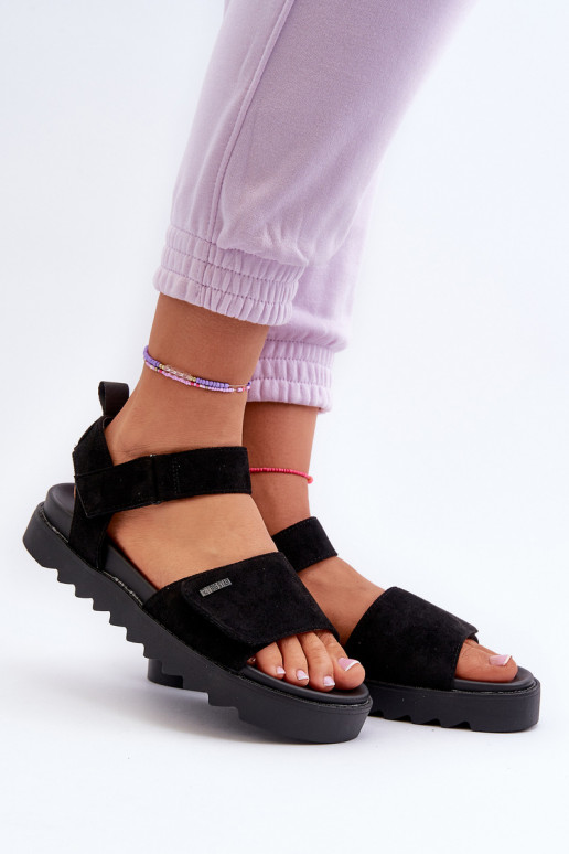 Seemisnahast kingad platvormiga Big Star NN274700 mustad