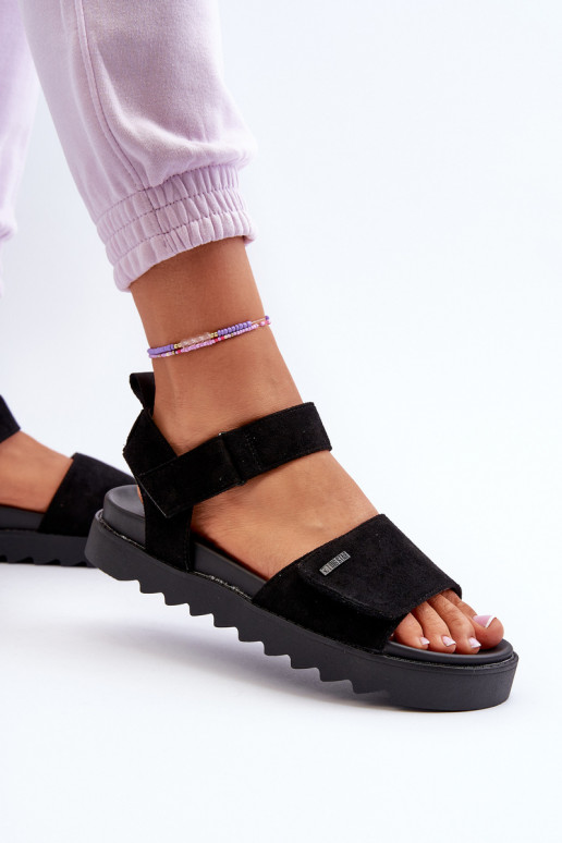 Seemisnahast kingad platvormiga Big Star NN274700 mustad