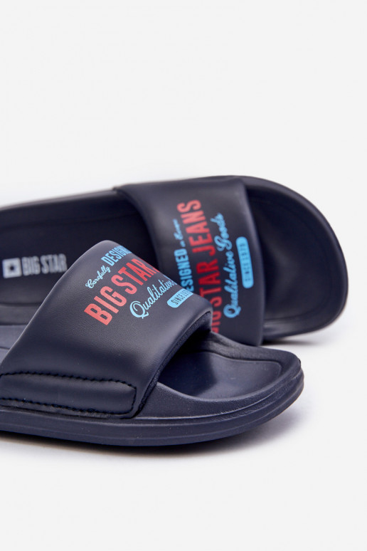 Kerged rannaplätud Sussid Laste jalanõud Big Star NN374516 tumesinist värvi Kerged rannaplätud Sussid Laste jalanõud Big Star NN374516 tumesinist värvi