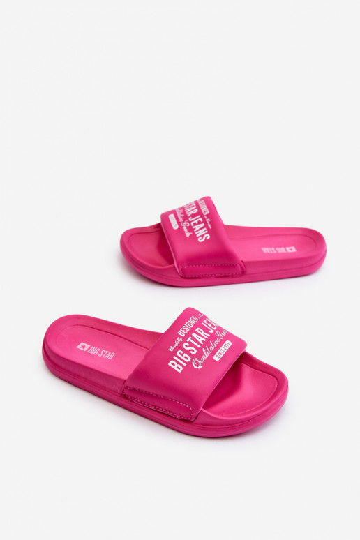 Kerged rannaplätud Sussid Laste jalanõud Big Star NN374519 Tumeroosad värvi