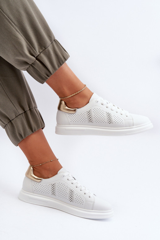 naiste saapad valget värvi S.Barski LR760