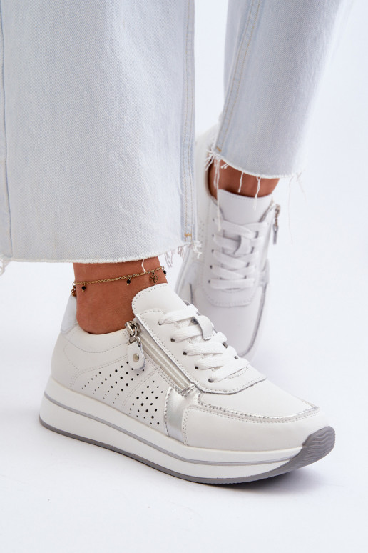 tüüpi jalanõud platvormiga valget värvi Ligustra     tüüpi jalanõud platvormiga valget värvi Ligustra