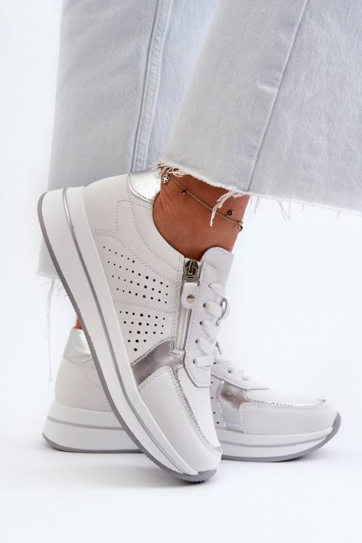 tüüpi jalanõud platvormiga valget värvi Ligustra     tüüpi jalanõud platvormiga valget värvi Ligustra