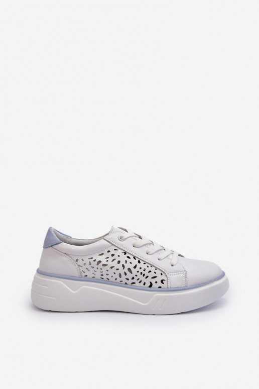Sneakers tüüpi jalanõud platvormiga valget värvi Peilaeno Sneakers tüüpi jalanõud platvormiga valget värvi Peilaeno