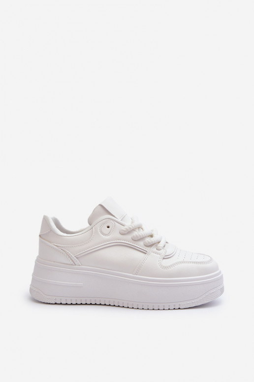 Sneakers tüüpi jalanõud platvormiga valget värvi Vhisper Sneakers tüüpi jalanõud platvormiga valget värvi Vhisper