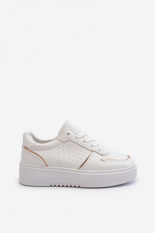Sneakers tüüpi jalanõud platvormiga valget värvi Tessama