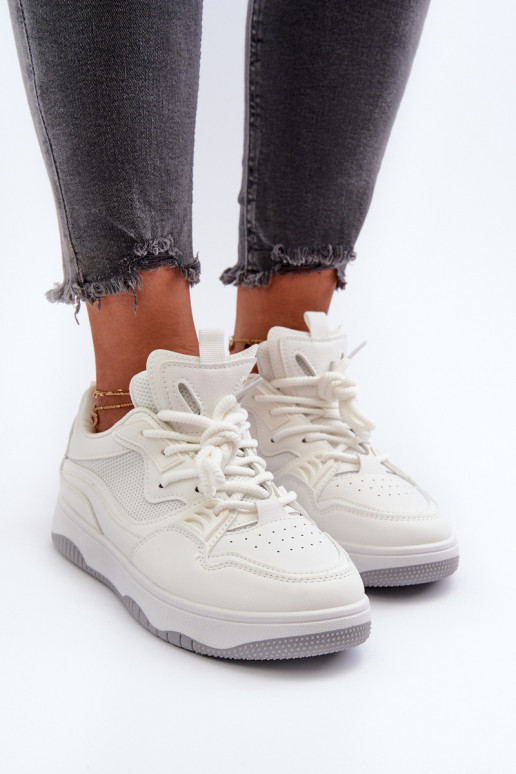 Sneakers tüüpi jalanõud platvormiga valget värvi Etnaria