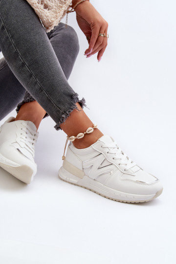 Sneakers tüüpi jalanõud eko-nahast valget värvi Kaimans 2