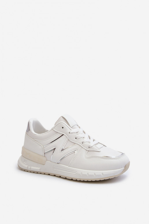 Sneakers tüüpi jalanõud eko-nahast valget värvi Kaimans