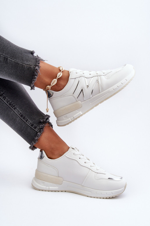 Sneakers tüüpi jalanõud eko-nahast valget värvi Kaimans