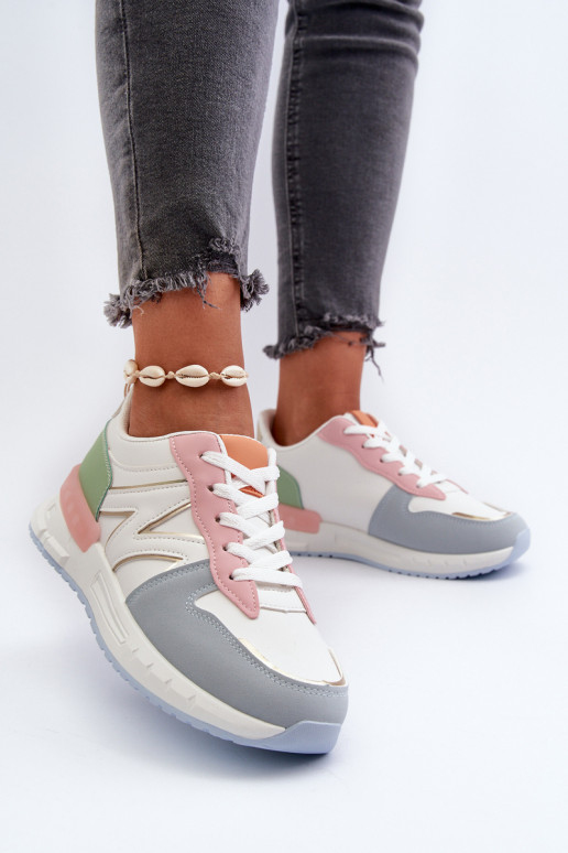 Sneakers tüüpi jalanõud eko-nahast Mitmevärvilised Kaimans