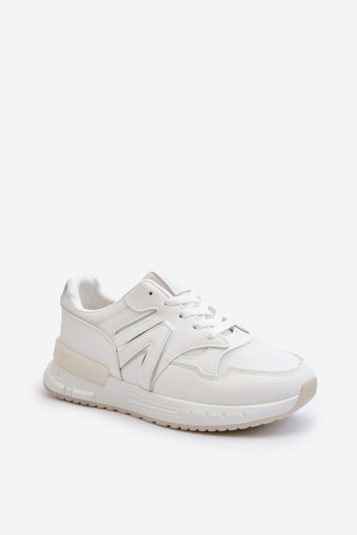 Sneakers tüüpi jalanõud eko-nahast valget värvi Vinelli