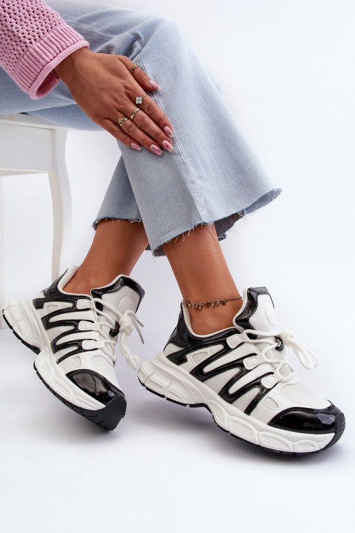 Sneakers tüüpi jalanõud Valget-mustad Ahmani