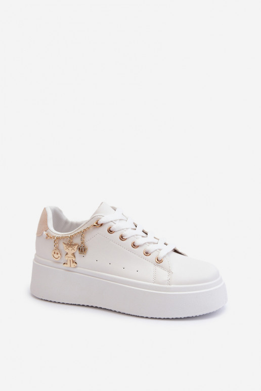 Sneakers tüüpi jalanõud platvormiga valget värvi Tivissa