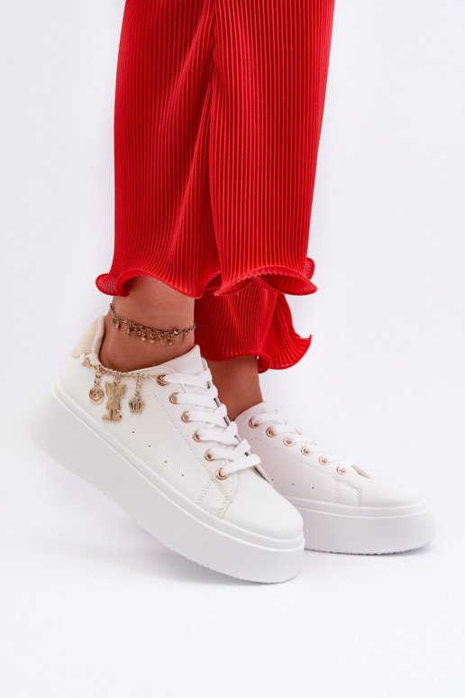 Sneakers tüüpi jalanõud platvormiga valget värvi Tivissa