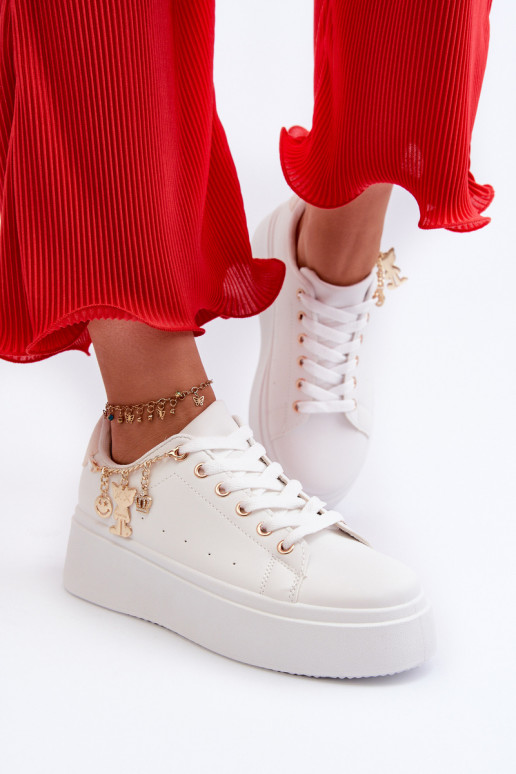 Sneakers tüüpi jalanõud platvormiga valget värvi Tivissa