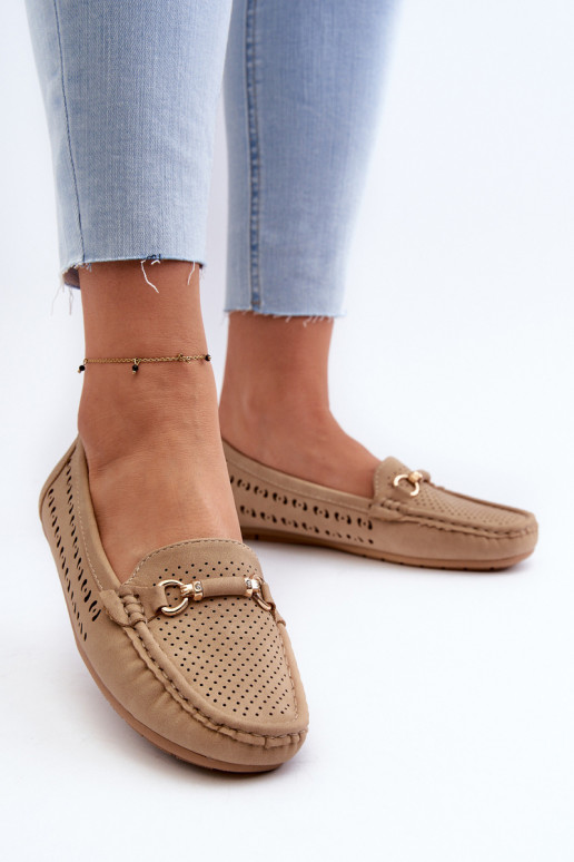 naiste mokassiinid  kaunistustega pruunid värvi Kaydance