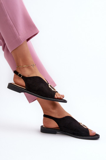 Elegantsed Naistesandaalid kaunistustega owe S.Barski KV27-058 Must 2