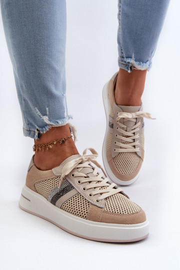 Sneakers tüüpi jalanõud D&A LR110 beeži värvi