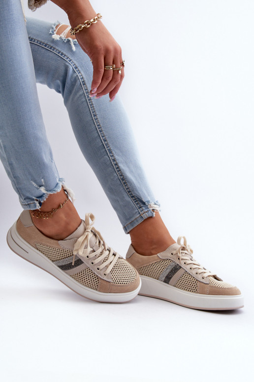 Sneakers tüüpi jalanõud D&A LR110 beeži värvi