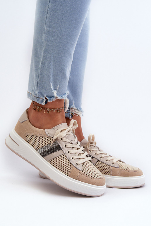 Sneakers tüüpi jalanõud D&A LR110 beeži värvi